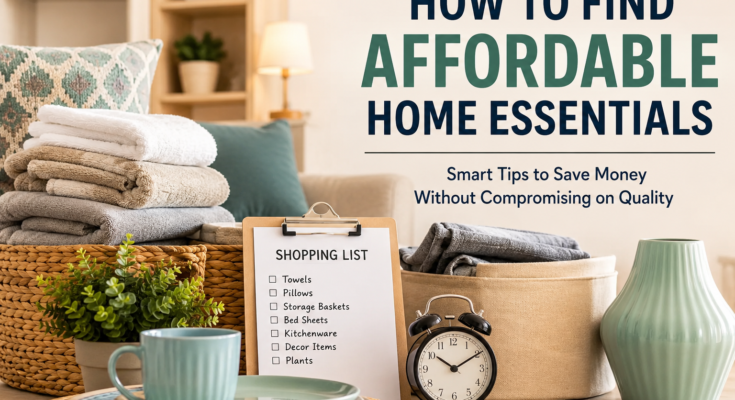 How to Find Affordable Home Essentials