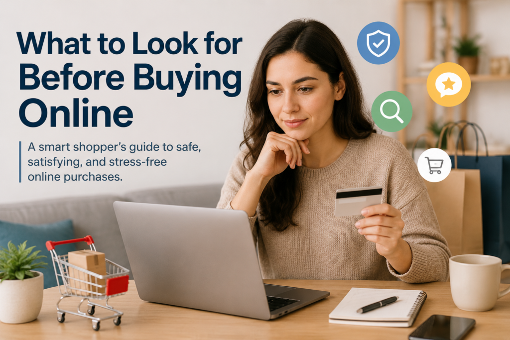 What to Look for Before Buying Online