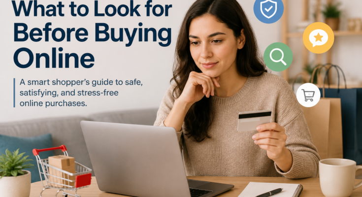 What to Look for Before Buying Online