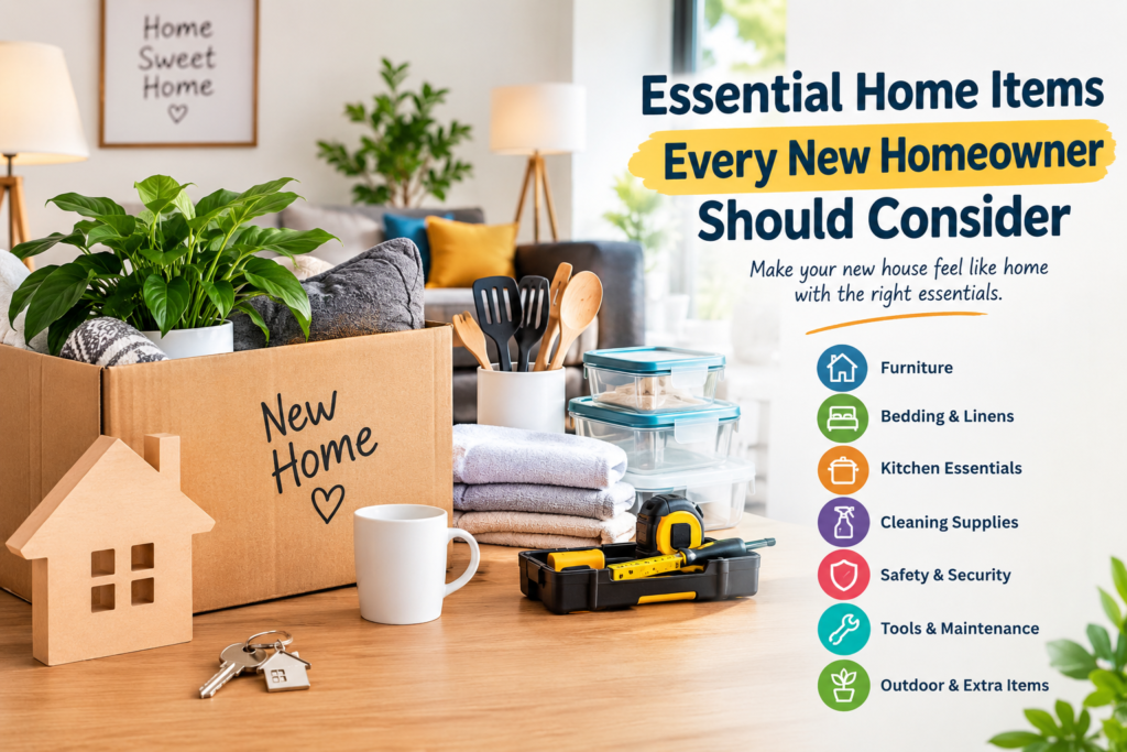 Essential Home Items Every New Homeowner Should Consider