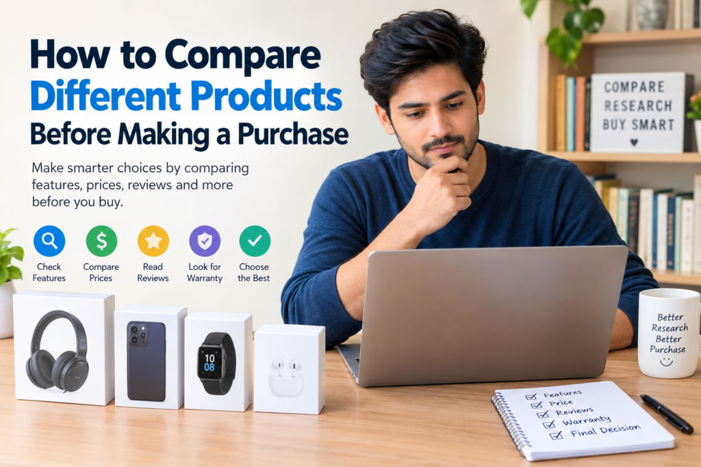 How to Compare Different Products Before Making a Purchase