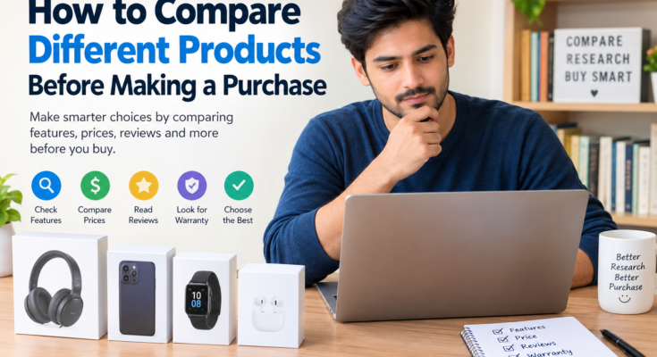 How to Compare Different Products Before Making a Purchase