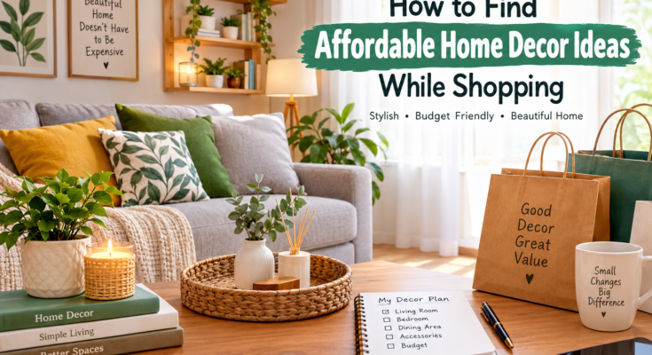 How to Find Affordable Home Decor Ideas While Shopping